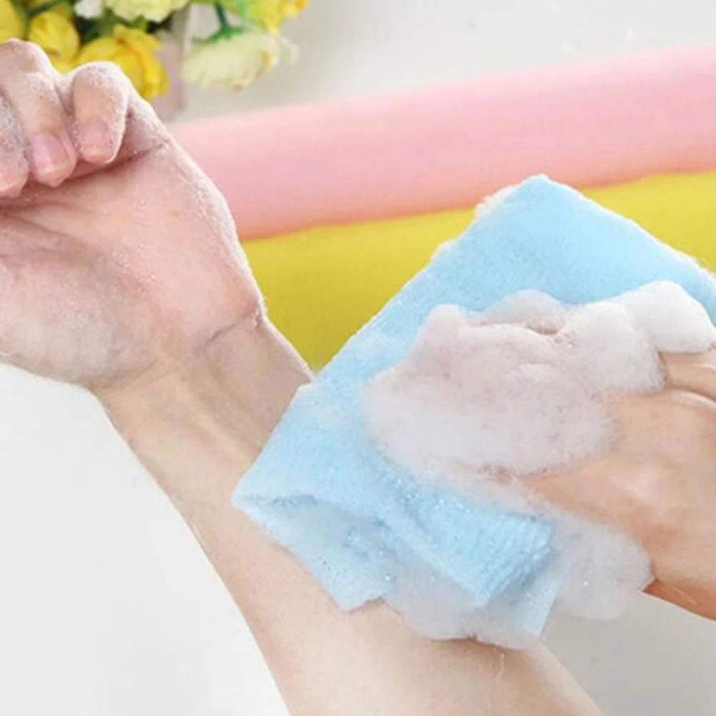 4 Pcs Exfoliating Bath Towel Strip Body Scrub Nylon Shower Washcloth Mixed Color Foam Back Cleansing Skin Smoothing
4 Pcs Exfoliating Bath Towel Strip Body Scrub Nylon Shower Washcloth Mixed Color Foam Back Cleansing Skin Smoothing