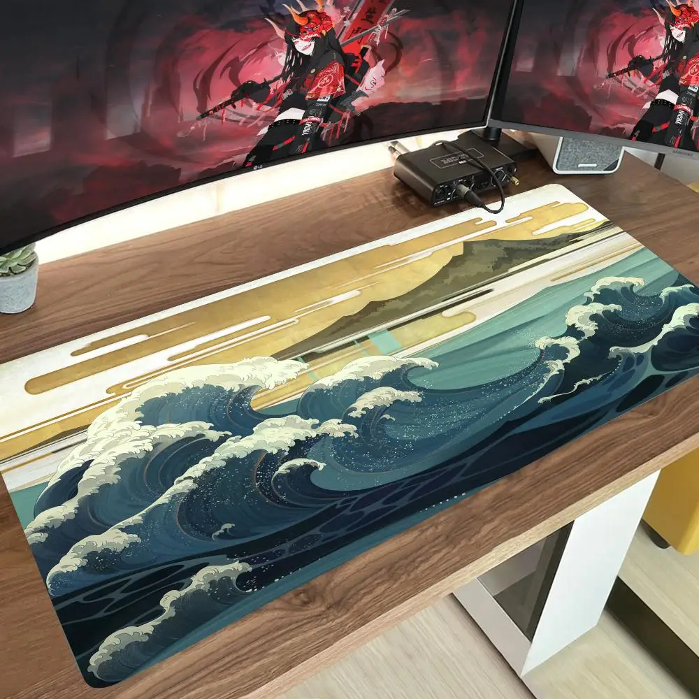 Japanese Big Wave Mouse Home Pad Keyboard Mat Desk Pad Player Mats for Csgo Rubber Mat Desk Mat Pad Mouse Laptop Computer pad
Japanese Big Wave Mouse Home Pad Keyboard Mat Desk Pad Player Mats for Csgo Rubber Mat Desk Mat Pad Mouse Laptop Computer pad