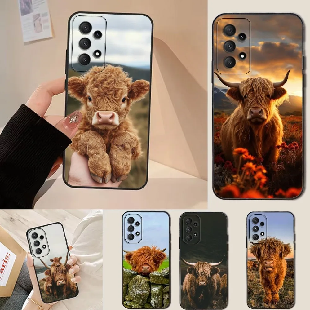Cute Highland Cow Phone Case For Samsung Galaxy A13,A21s,A22,A31,A32,A52,A53,A71,A80,Soft Black Shell
Cute Highland Cow Phone Case For Samsung Galaxy A13,A21s,A22,A31,A32,A52,A53,A71,A80,Soft Black Shell