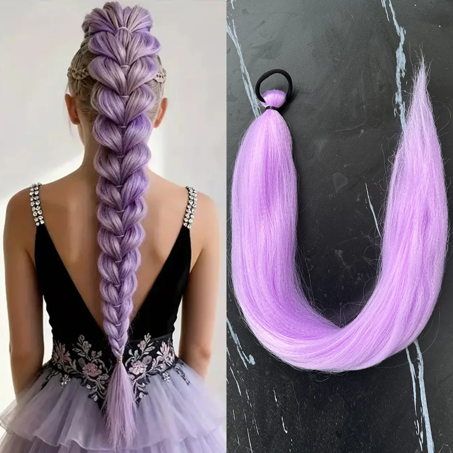 30Inch DIY Ponytail Extensions Synthetic Purple Pink Red Blue Long Straight Ponytail With Elastic Hair Band for Women
30Inch DIY Ponytail Extensions Synthetic Purple Pink Red Blue Long Straight Ponytail With Elastic Hair Band for Women