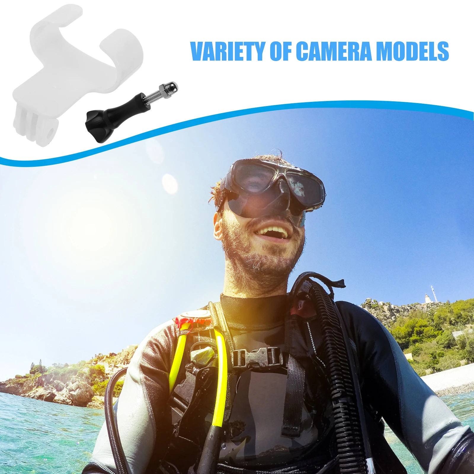 Mount Diving Mask Camera Rack Holder Black Dive Goggles Compatible Stainless Steel Plastic Underwater Photography
Mount Diving Mask Camera Rack Holder Black Dive Goggles Compatible Stainless Steel Plastic Underwater Photography