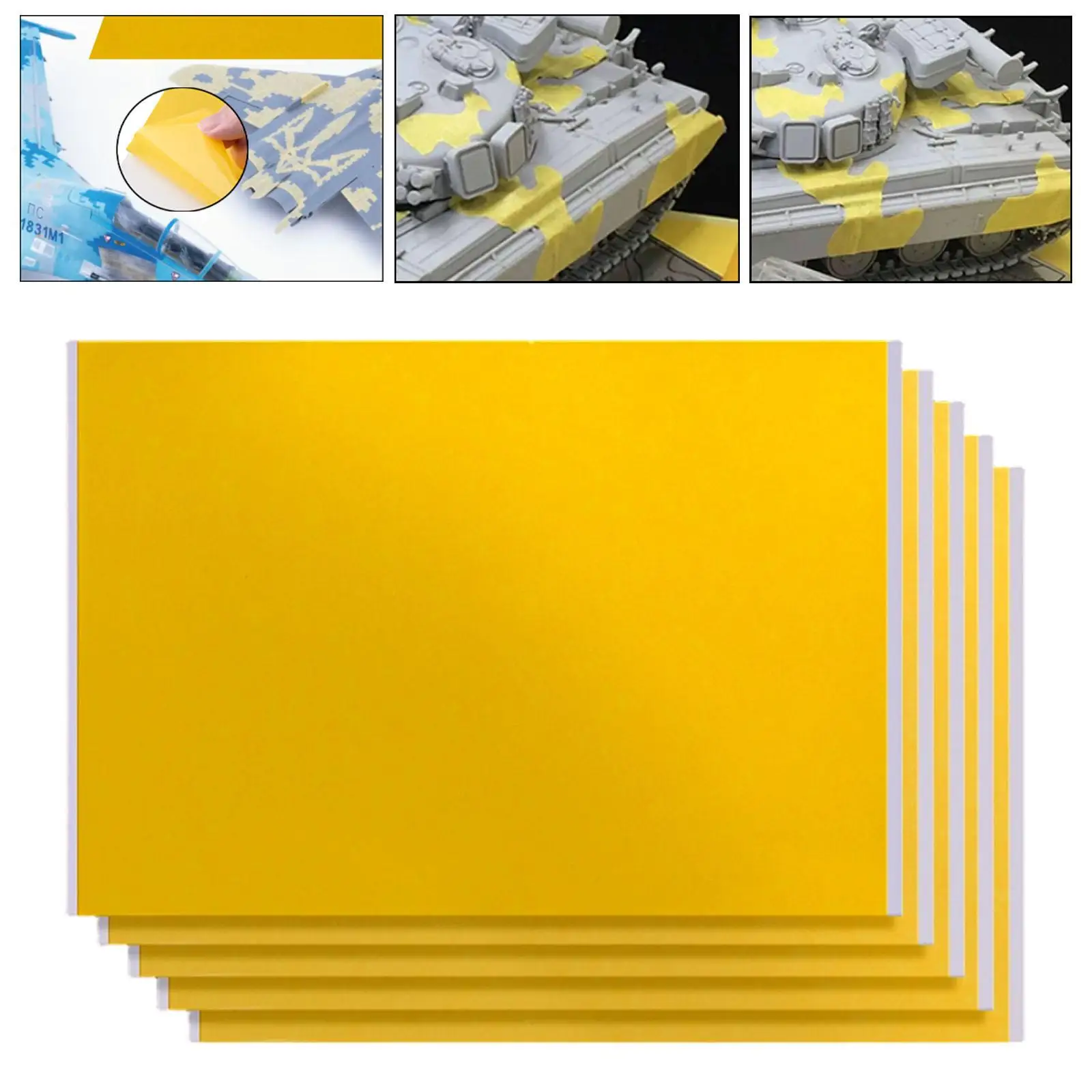 5 Pieces Masking Tape Sheet Masking Film Hobby Tool Easy to Cut for Hobbyists Spray Work Painting DIY Projects Diorama Modeling
5 Pieces Masking Tape Sheet Masking Film Hobby Tool Easy to Cut for Hobbyists Spray Work Painting DIY Projects Diorama Modeling