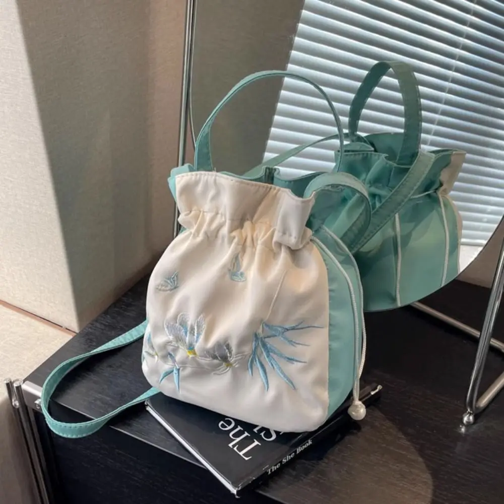 Ethnic Style Embroidery Drawstring Bag Silk Satin Crossbody Bag Chinese Style Handbag Storage Bag Ancient Style
Ethnic Style Embroidery Drawstring Bag Silk Satin Crossbody Bag Chinese Style Handbag Storage Bag Ancient Style