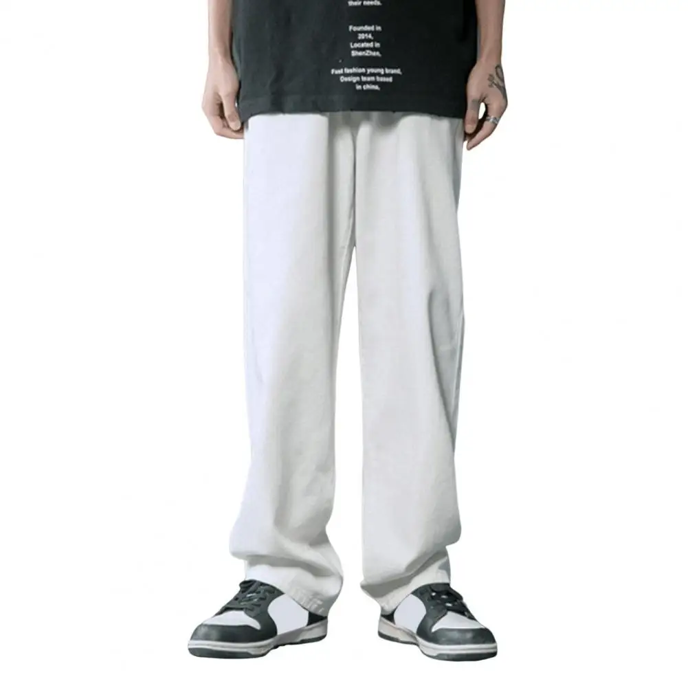 Men Loose Fit Jeans Men's Wide Leg Elastic Waist Jeans for Casual School Sports Loose Fit Ice Silk Trousers for Travel
Men Loose Fit Jeans Men's Wide Leg Elastic Waist Jeans for Casual School Sports Loose Fit Ice Silk Trousers for Travel