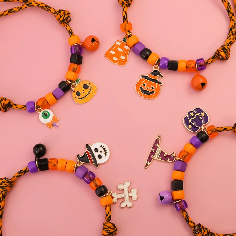 Halloween Colorful Pet Cat and Dog Collars, Color-blocking Woven Necklace, Adjustable Purple Pumpkin Witch Hat
Halloween Colorful Pet Cat and Dog Collars, Color-blocking Woven Necklace, Adjustable Purple Pumpkin Witch Hat