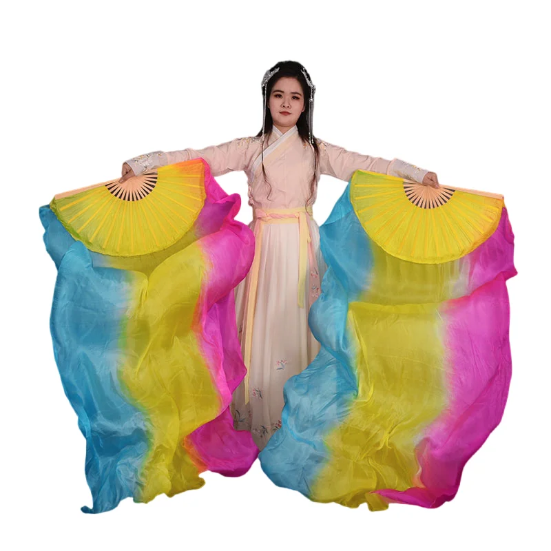 Vertical Dance Fan 100% Real Silk Bellydance Veil Hand Paint Customized Stage Competition Costume Accessory Props 180cm One Pair
Vertical Dance Fan 100% Real Silk Bellydance Veil Hand Paint Customized Stage Competition Costume Accessory Props 180cm One Pair