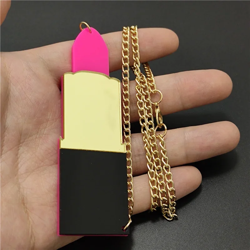 Big Lipstick Pendant Necklace for Women Fashion Acrylic Jewelry Girls Accessories
Big Lipstick Pendant Necklace for Women Fashion Acrylic Jewelry Girls Accessories
