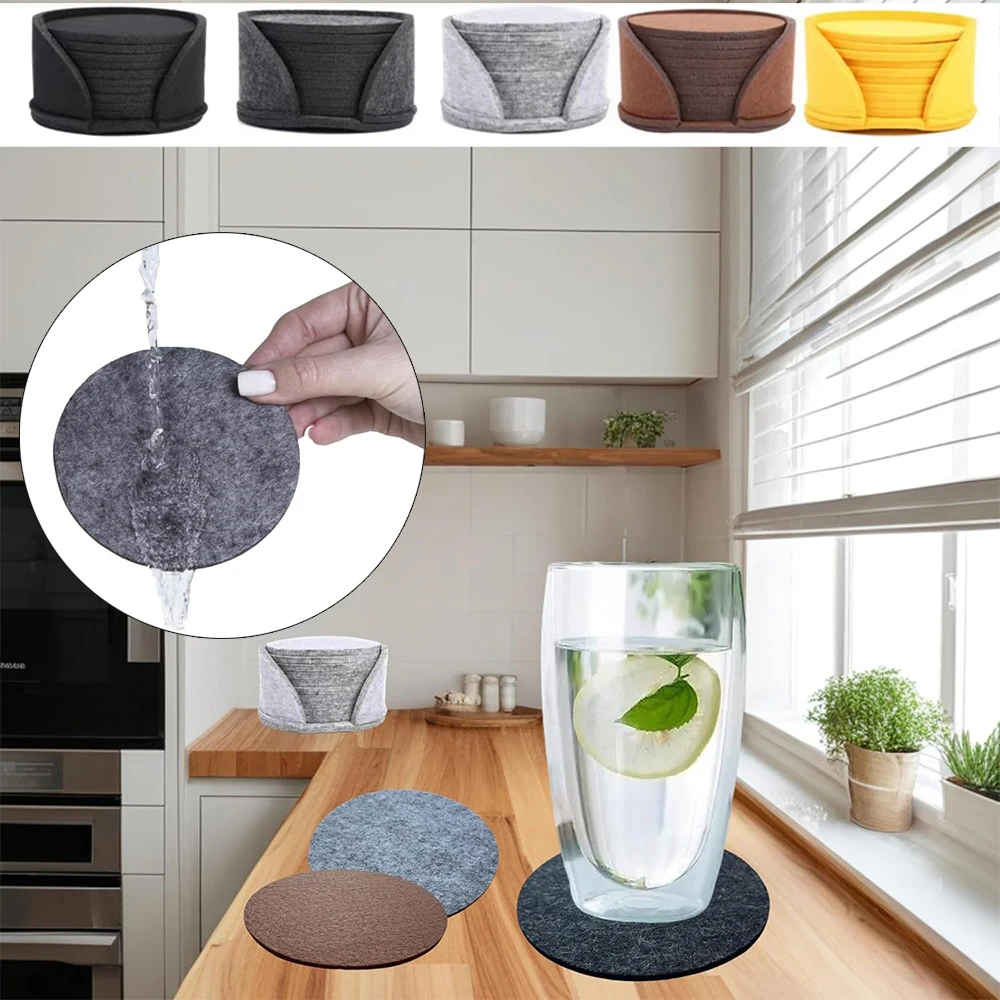 10pcs Felt Coaster Round Heat Resistant Cup Mat Dining Table Protector Pad Water Absorbing Coffee Tea Hot Drink Mug Placemat
10pcs Felt Coaster Round Heat Resistant Cup Mat Dining Table Protector Pad Water Absorbing Coffee Tea Hot Drink Mug Placemat