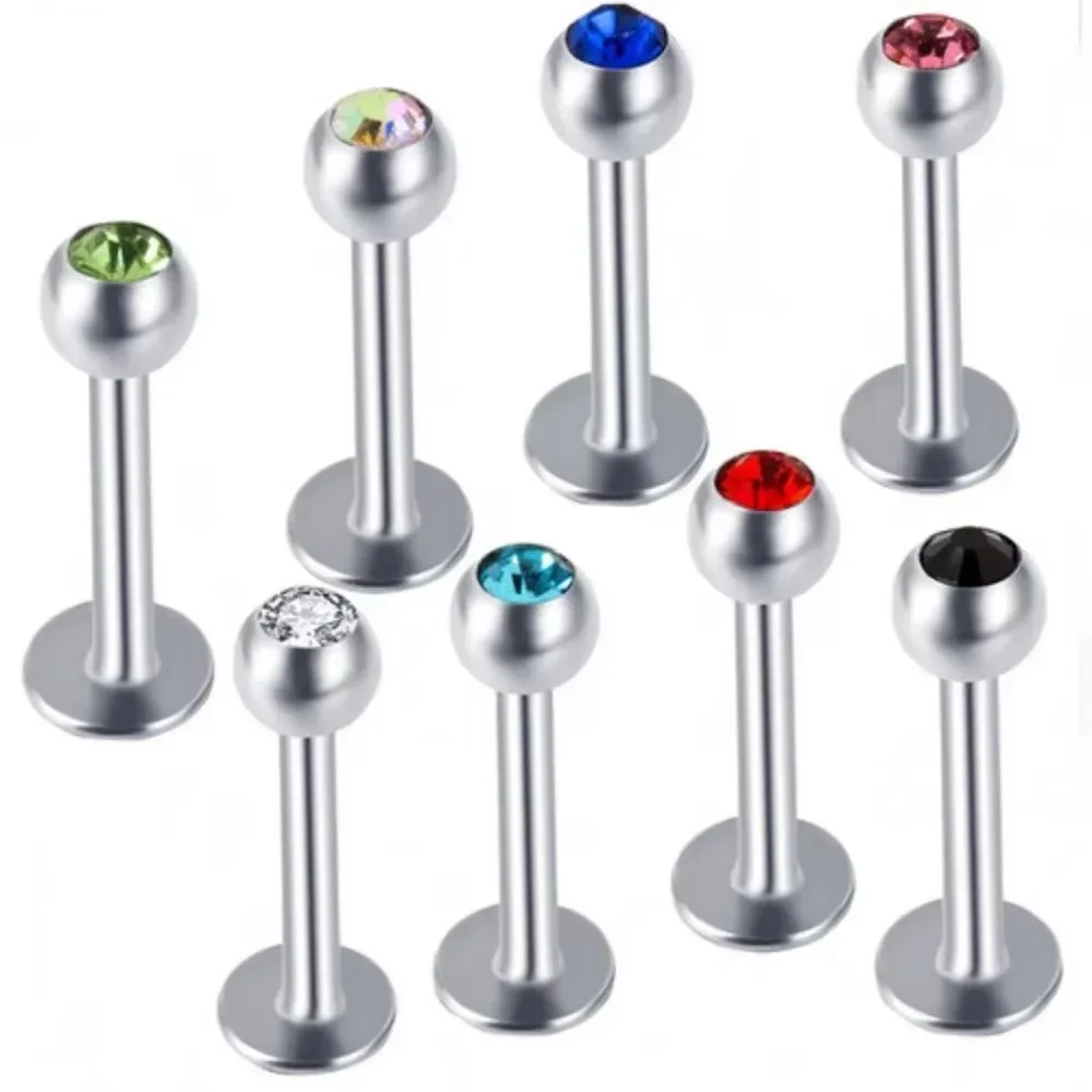 5pc 3mm Multicolour Crystal Labret Ring Stud Surgical Steel 6mm - 12mm Bar Ear Tragus Helix Monroe Lip Piercing
5pc 3mm Multicolour Crystal Labret Ring Stud Surgical Steel 6mm - 12mm Bar Ear Tragus Helix Monroe Lip Piercing
