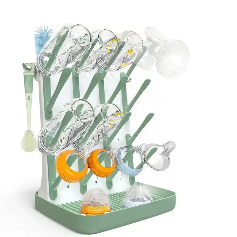 Multi-Functional Baby Bottle Drying Rack ABS Plastic Infant Feeding Cup Drainer Stand Durable Nipple Pacifier Organizer Stable Hold Drying Holder For Nursery Toddler Newborn Nursing Accessories Home Storage
Multi-Functional Baby Bottle Drying Rack ABS Plastic Infant Feeding Cup Drainer Stand Durable Nipple Pacifier Organizer Stable Hold Drying Holder For Nursery Toddler Newborn Nursing Accessories Home Storage