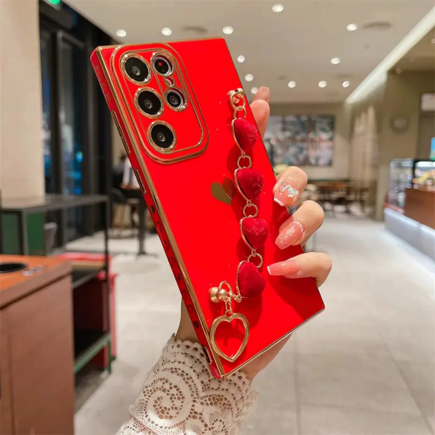 Luxurious Stylish Shockproof Plating Bracelet Phone Case for Samsung Galaxy S22 Ultra Plus A52 A53 A13 A23 - Trendy Fashionable
Luxurious Stylish Shockproof Plating Bracelet Phone Case for Samsung Galaxy S22 Ultra Plus A52 A53 A13 A23 - Trendy Fashionable