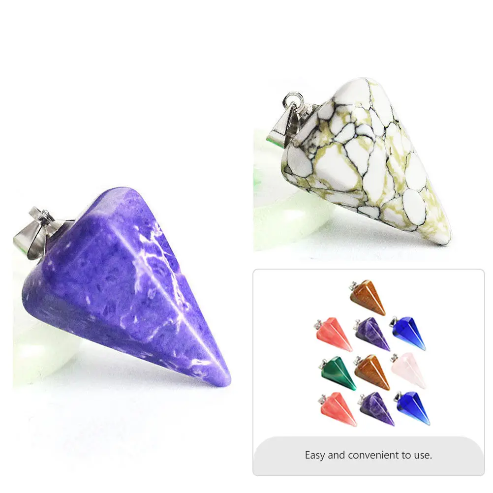 10 pcs Crystal Jewelry Making Supplies Hexagonal Cone Pendants For Diy Earrings Necklaces Charms Craft Jewelry Accessories
10 pcs Crystal Jewelry Making Supplies Hexagonal Cone Pendants For Diy Earrings Necklaces Charms Craft Jewelry Accessories