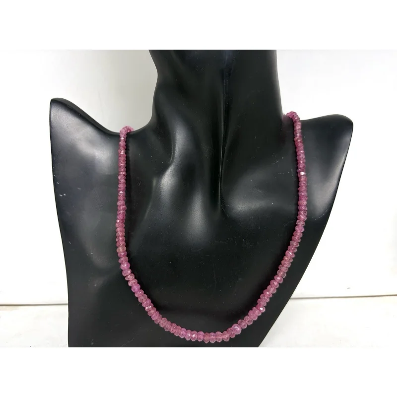 Natural Ruby 20” Round Faceted 5mm Beaded Necklace Sterling Silver
Natural Ruby 20” Round Faceted 5mm Beaded Necklace Sterling Silver