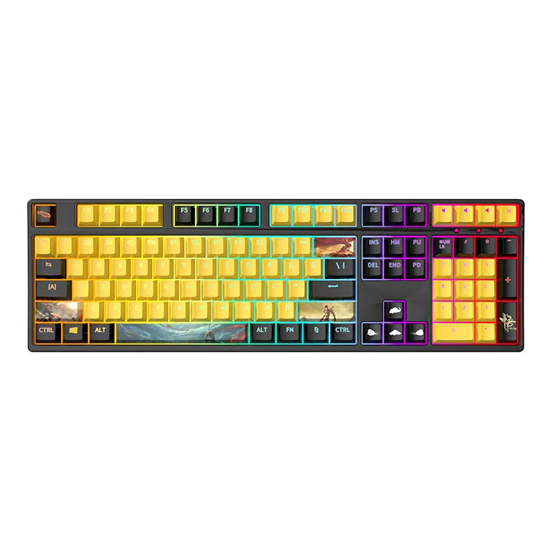 Wireless Bluetooth three-mode mechanical keyboard, e-sports office
Wireless Bluetooth three-mode mechanical keyboard, e-sports office