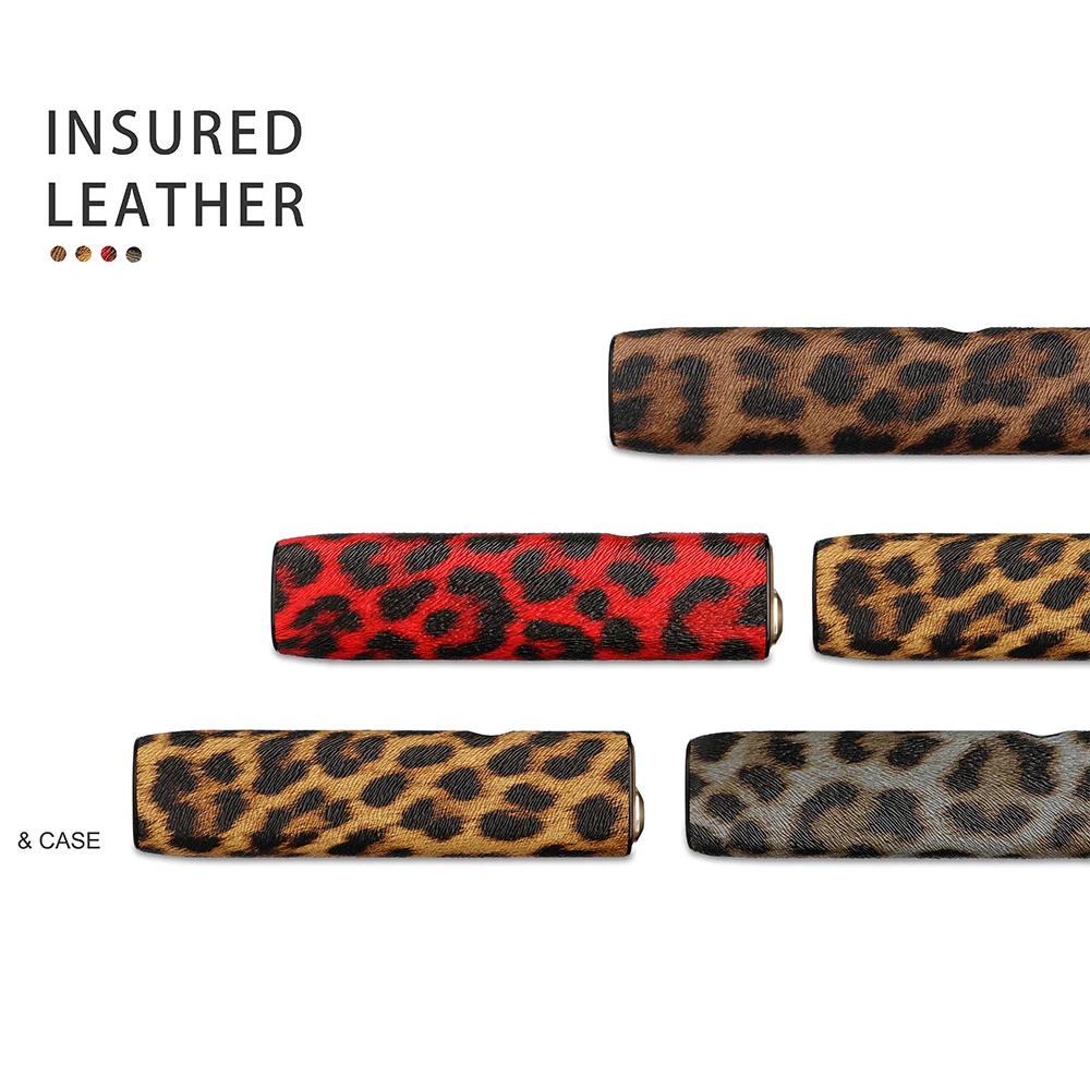 PU leather protective case is suitable for ILUMA ONE,the leopard print pattern to protect the electronic cigarette accessories.
PU leather protective case is suitable for ILUMA ONE,the leopard print pattern to protect the electronic cigarette accessories.