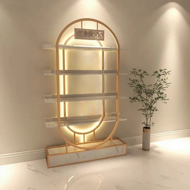 Modern simple stainless steel gold LED environmentally friendly high quality durable cosmetics perfume store retail display
Modern simple stainless steel gold LED environmentally friendly high quality durable cosmetics perfume store retail display