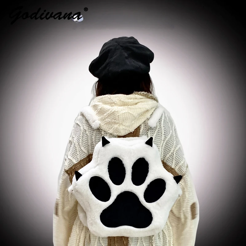 Original Design Puppy Claw Plush Backpack Subculture Y2K Cute Cat Claw Student Female Sweet Cool Furry Backpack
Original Design Puppy Claw Plush Backpack Subculture Y2K Cute Cat Claw Student Female Sweet Cool Furry Backpack