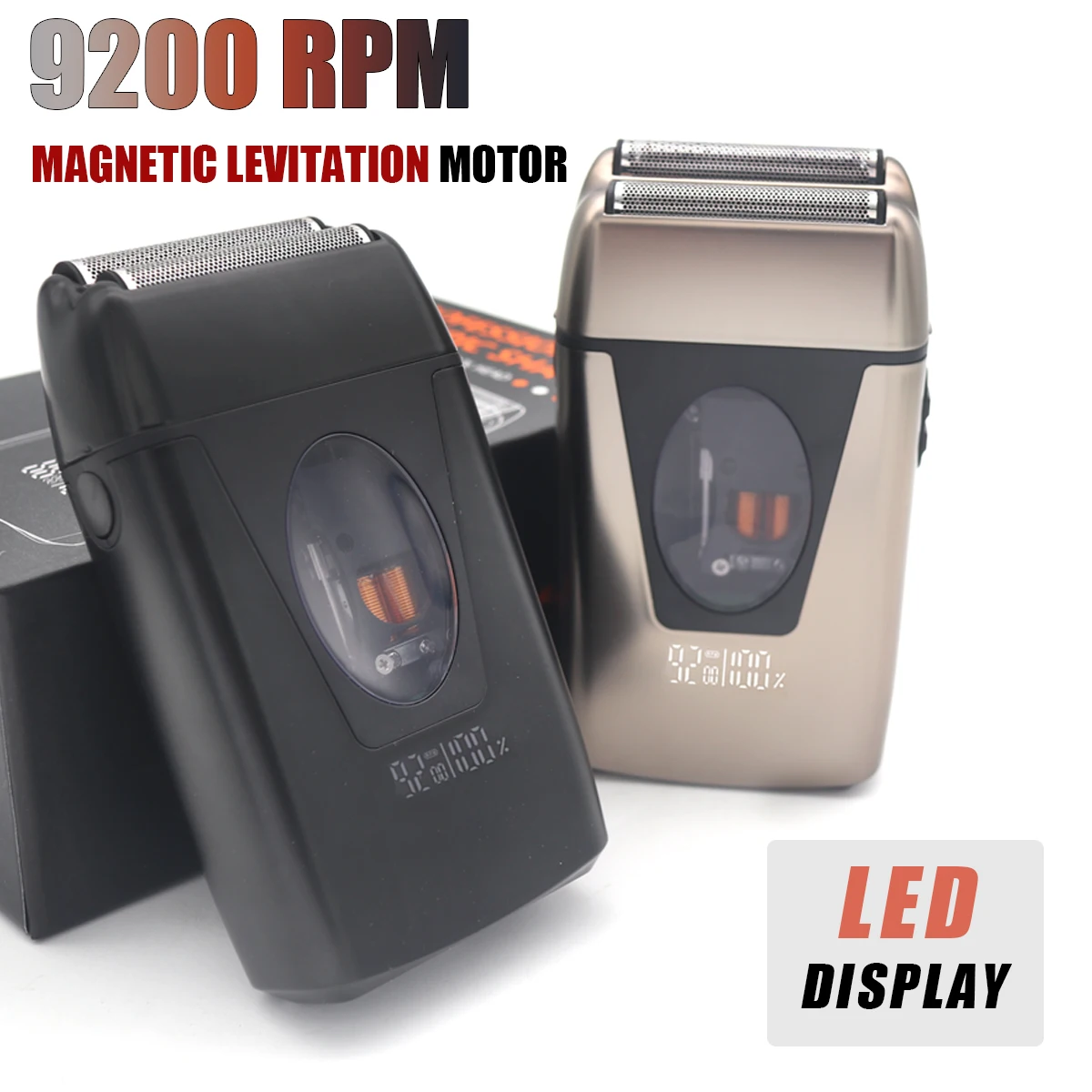 Professional Barber Shaver with Double Foil 9200RPM and LCD Display Mens Shaving Machine for Salon Use
Professional Barber Shaver with Double Foil 9200RPM and LCD Display Mens Shaving Machine for Salon Use