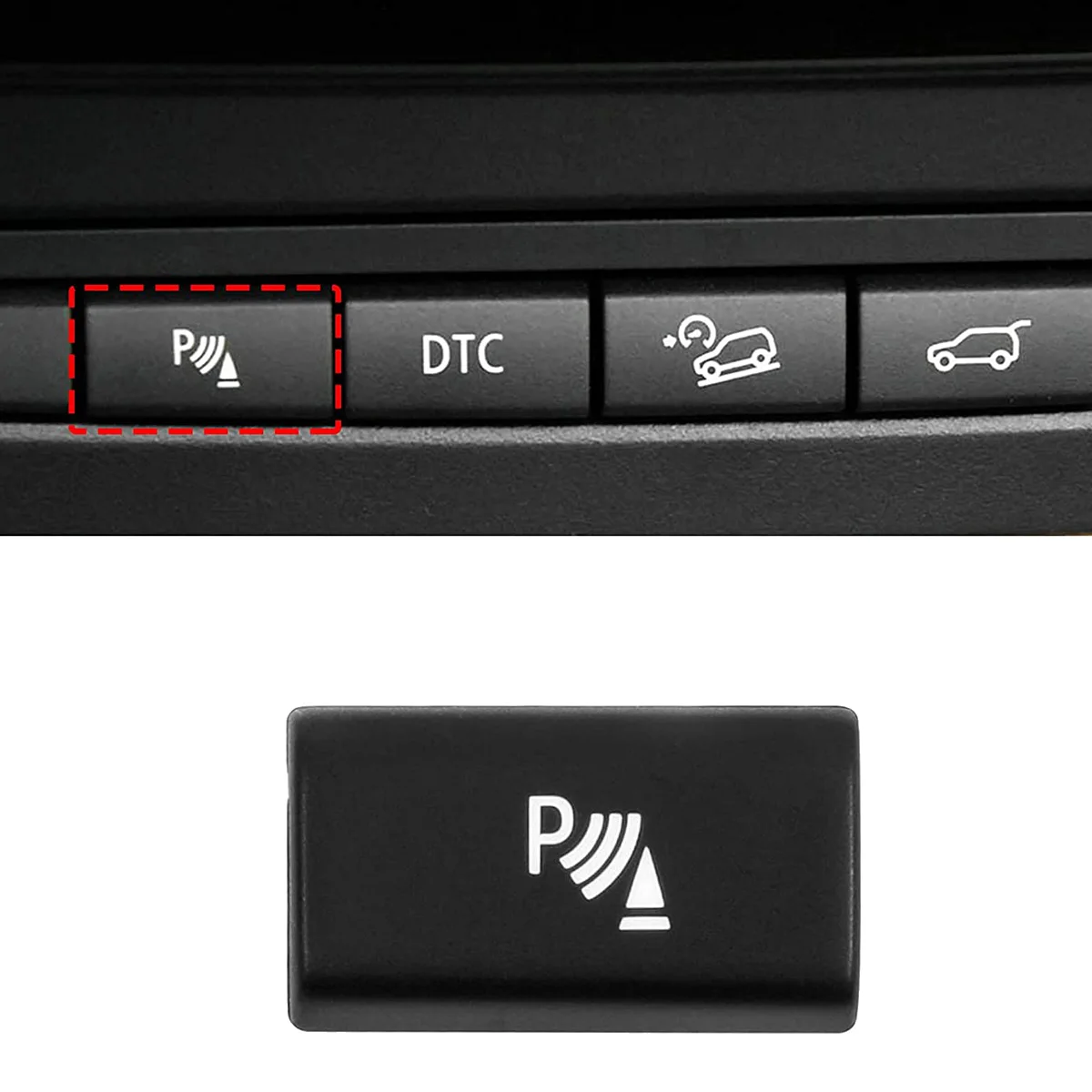 #545J Car Parking-Radar Sensor Switch Button Cover for BMW X5 E70 2006-13 X6 E71 2008-2014 (Black)
#545J Car Parking-Radar Sensor Switch Button Cover for BMW X5 E70 2006-13 X6 E71 2008-2014 (Black)