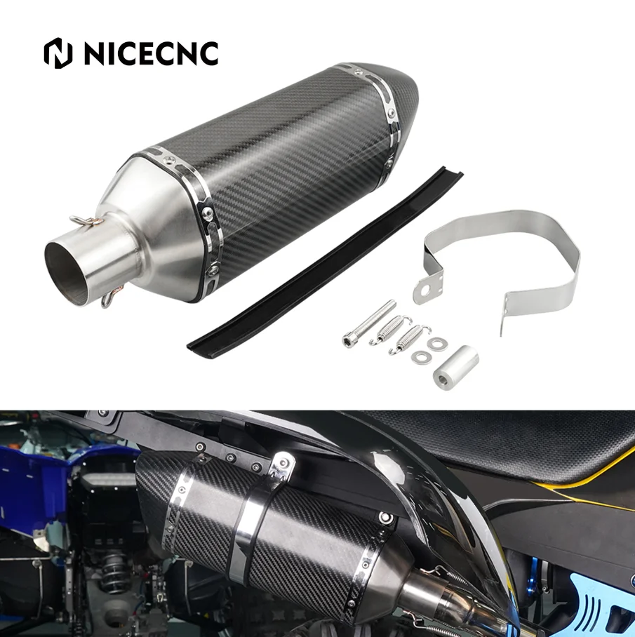 ATV Exhaust Pipe Muffler Slip-On for Yamaha Raptor 700 700R SE YFM700 R 2006-2022 NiceCNC Carbon Fibre Replacements Accessories
ATV Exhaust Pipe Muffler Slip-On for Yamaha Raptor 700 700R SE YFM700 R 2006-2022 NiceCNC Carbon Fibre Replacements Accessories