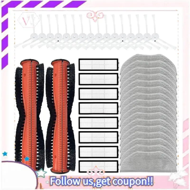 Durable Mop Cloth Rag Side Brush HEPA Filter For Xiaomi Robot Vacuum S10T Anti-Winding Sweeping And Mopping STFCR01SZ
Durable Mop Cloth Rag Side Brush HEPA Filter For Xiaomi Robot Vacuum S10T Anti-Winding Sweeping And Mopping STFCR01SZ