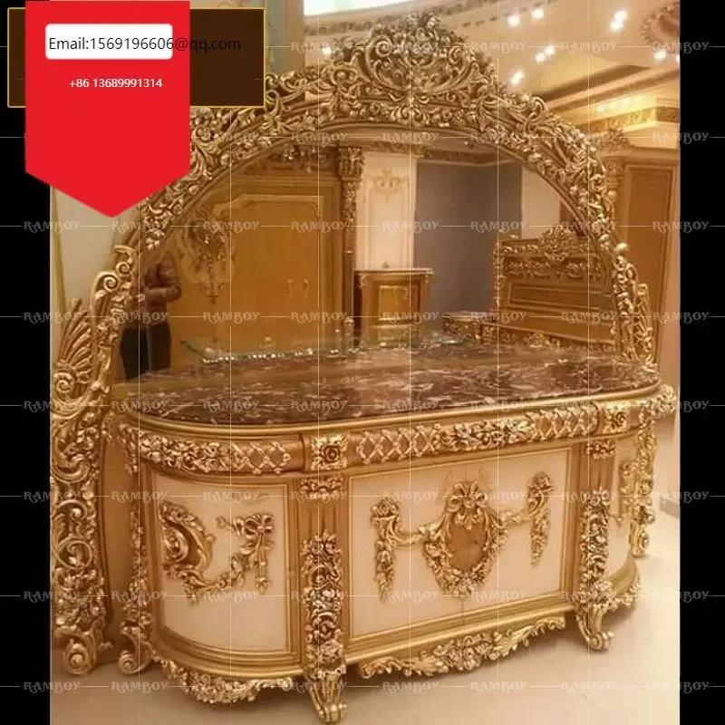 European style solid wood dining side t villa living room carved storage marble porch decorative cabinet
European style solid wood dining side t villa living room carved storage marble porch decorative cabinet