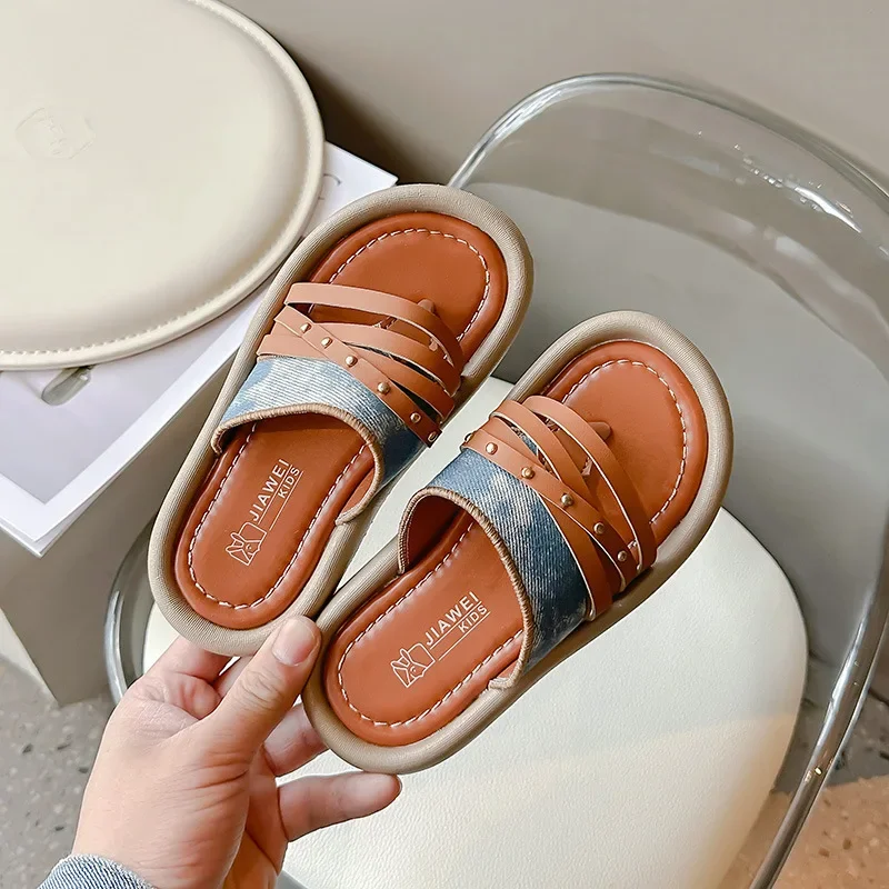 Kids Flip Flops Summer Bohemian Style Girl House Slippers Fashion Soft Bottom Children Causal Open-toe Flat Slippers Versatile
Kids Flip Flops Summer Bohemian Style Girl House Slippers Fashion Soft Bottom Children Causal Open-toe Flat Slippers Versatile