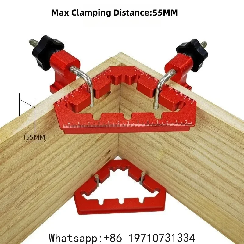 Woodworking 45 and 90 Degree Right Angle Clamps Aluminum Alloy Positioning Clamping Square Corner Clamp Auxiliary Fixture
Woodworking 45 and 90 Degree Right Angle Clamps Aluminum Alloy Positioning Clamping Square Corner Clamp Auxiliary Fixture