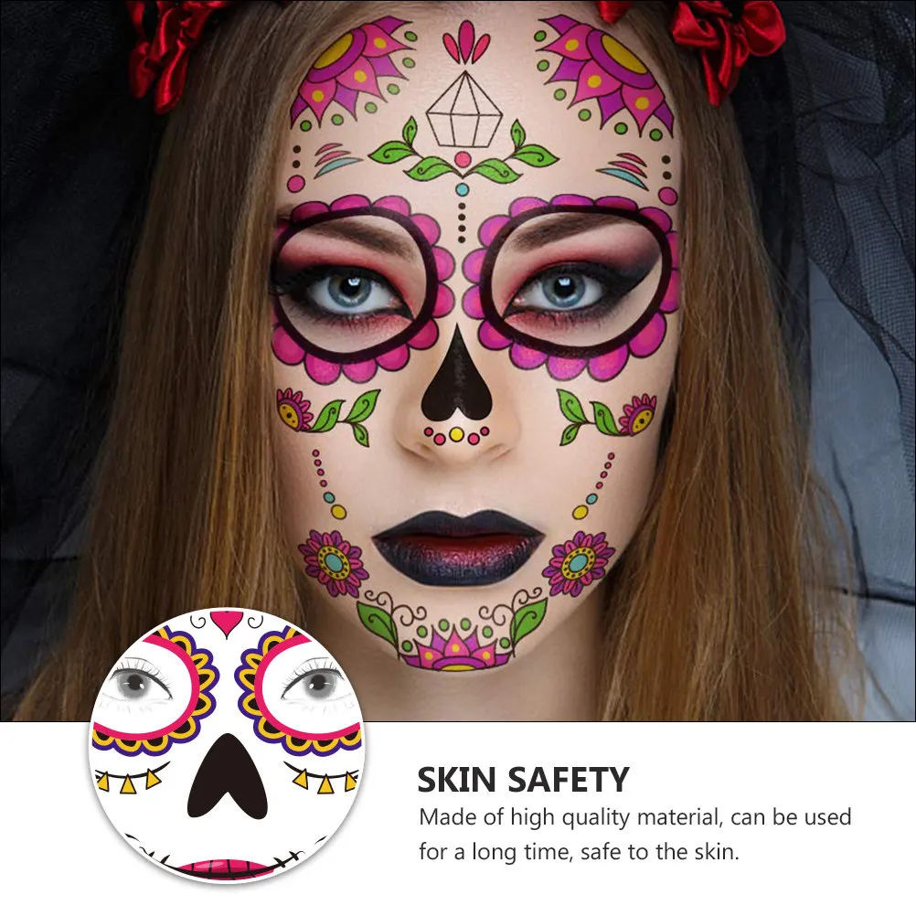 9pcs Waterproof Face Tattoos Stickers Funny Halloween Supplies Temporary Paper Tattoo Safe Skin Easy Remove Costumes Party
9pcs Waterproof Face Tattoos Stickers Funny Halloween Supplies Temporary Paper Tattoo Safe Skin Easy Remove Costumes Party