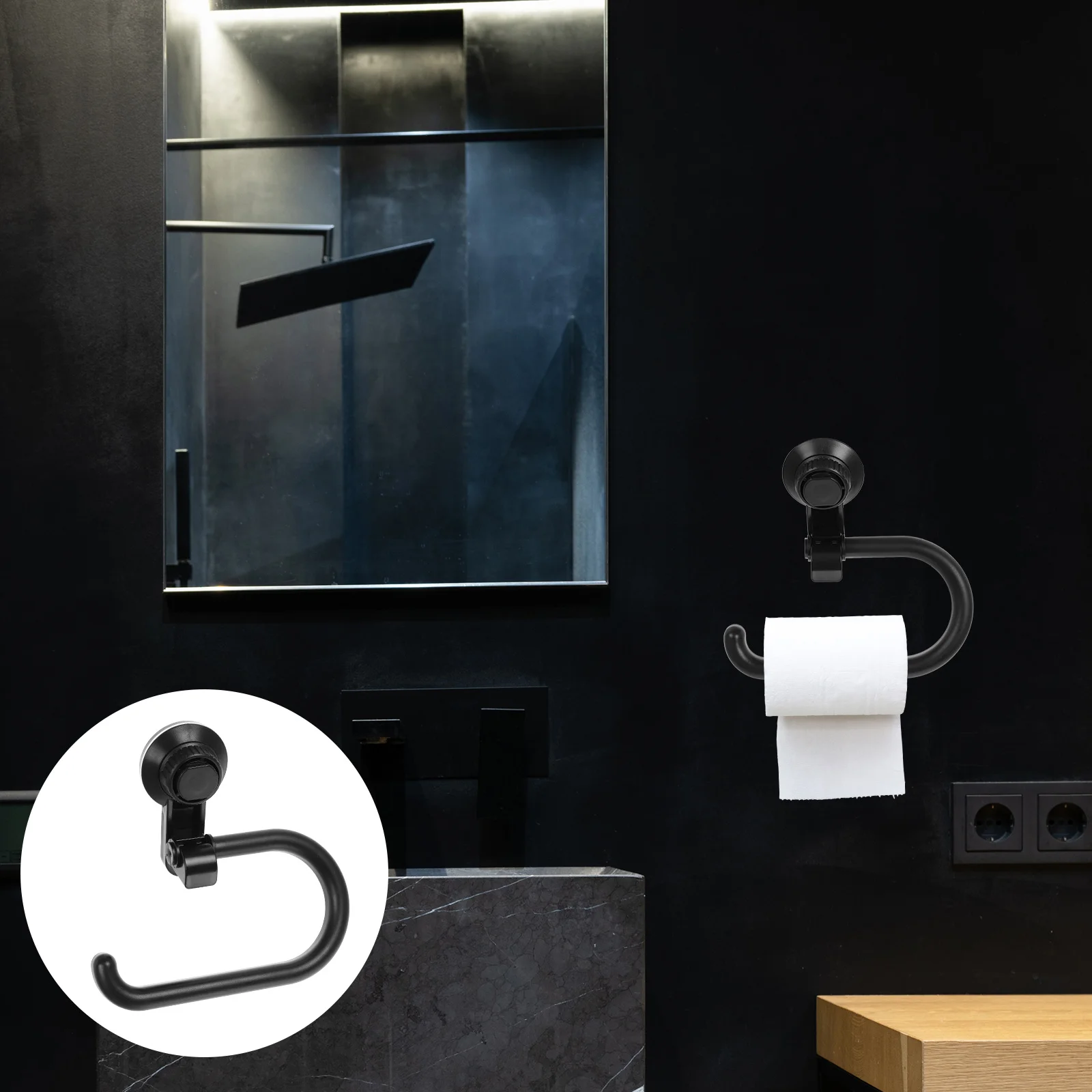 1PCS Black Cup Paper Towel Holder Wall Mounted Tissue Rack Bathroom Toilet Paper Holder Storage Rack for Kitchen
1PCS Black Cup Paper Towel Holder Wall Mounted Tissue Rack Bathroom Toilet Paper Holder Storage Rack for Kitchen