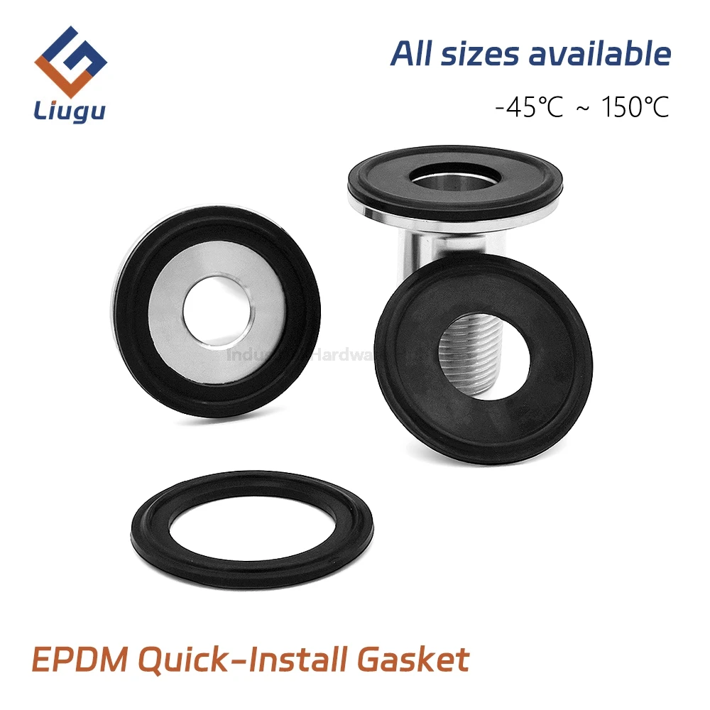EPDM Tri Clamp Gasket-Food-Grade Heat/Corrosion-Resistant Sanitary Seal Washer for Clamp/Chuck Connections, Homebrew/Food Piping
EPDM Tri Clamp Gasket-Food-Grade Heat/Corrosion-Resistant Sanitary Seal Washer for Clamp/Chuck Connections, Homebrew/Food Piping