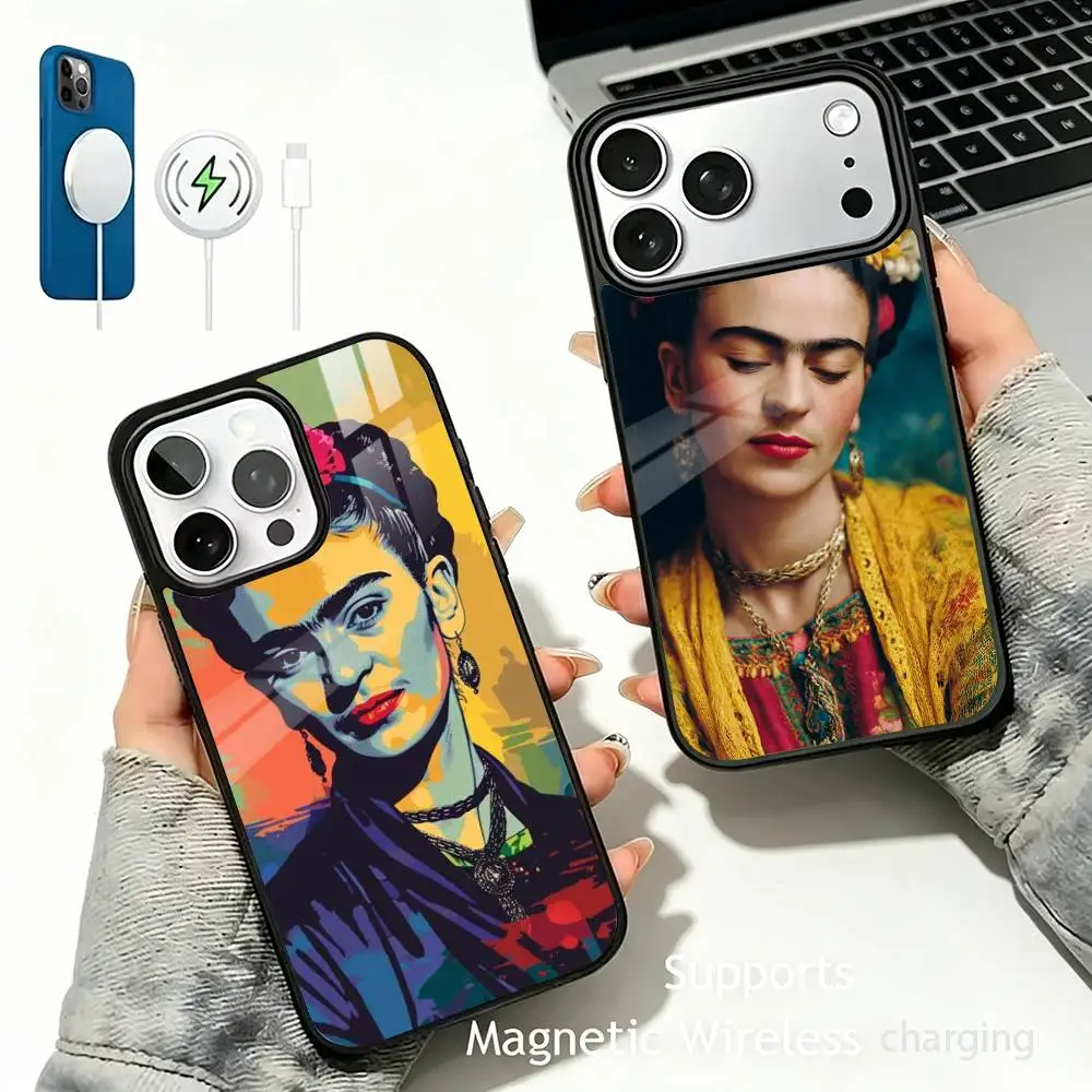 Legendary Female Artist Frida K-Kahlo For IPhone17/16/15/14/13/12/11 Plus Pro Max Plus Wireless Charger Phone Case
Legendary Female Artist Frida K-Kahlo For IPhone17/16/15/14/13/12/11 Plus Pro Max Plus Wireless Charger Phone Case