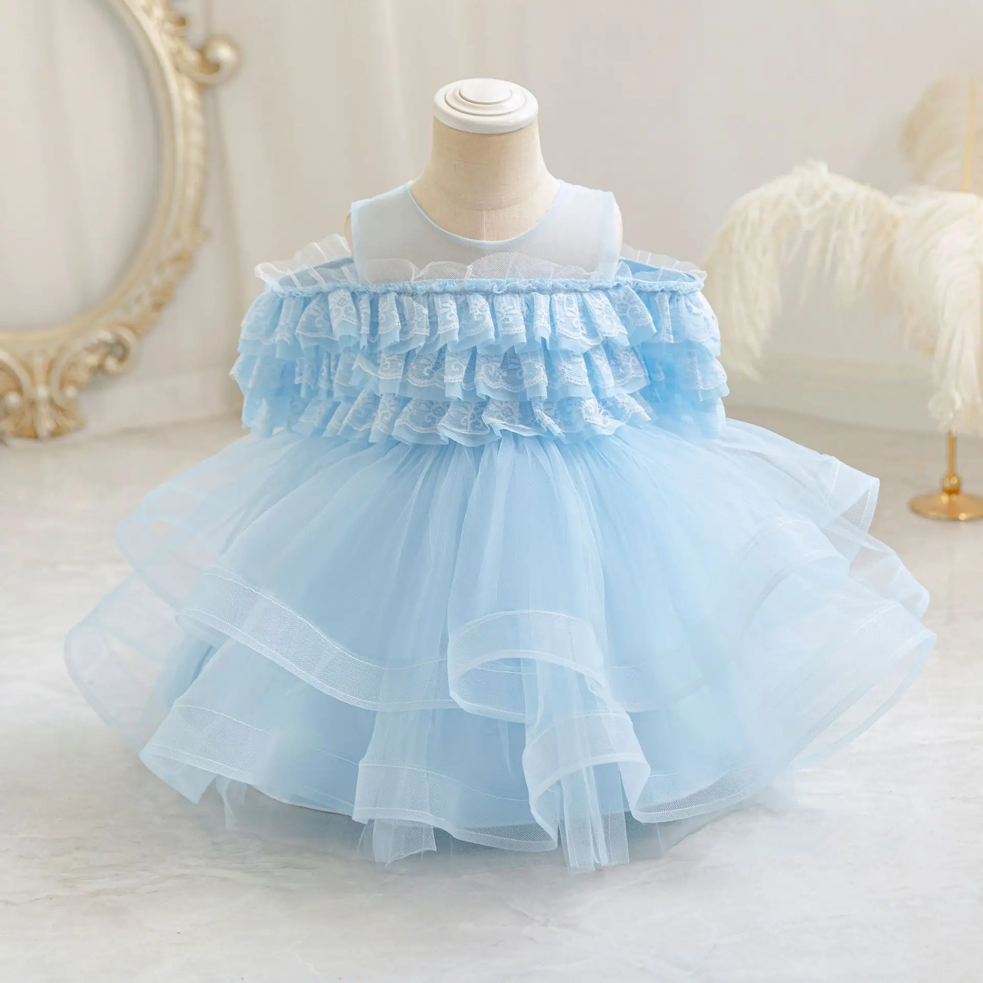 Elegant Children Princess Dress for Birthday Flower Girl Wedding Party Dresses Gown Lace Kid Clothes lavender 1-5Years
Elegant Children Princess Dress for Birthday Flower Girl Wedding Party Dresses Gown Lace Kid Clothes lavender 1-5Years
