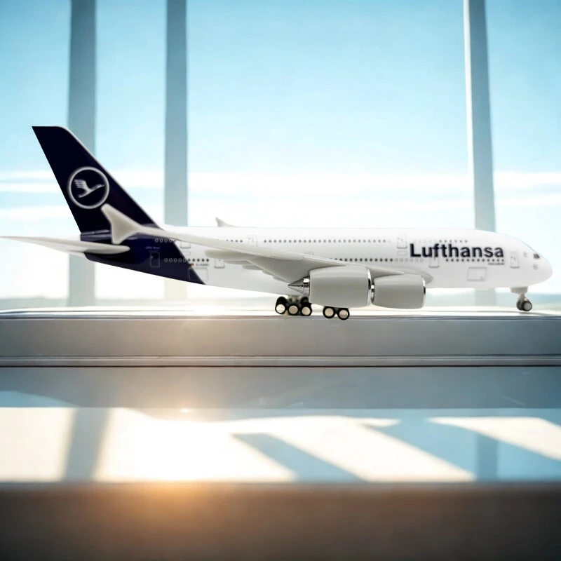 Масштабная модель 1/240, декоративный самолет 30 см, самолеты A380 Lufthansa Airlines с подставкой для авиационных энтузиастов, подарки
Масштабная модель 1/240, декоративный самолет 30 см, самолеты A380 Lufthansa Airlines с подставкой для авиационных энтузиастов, подарки