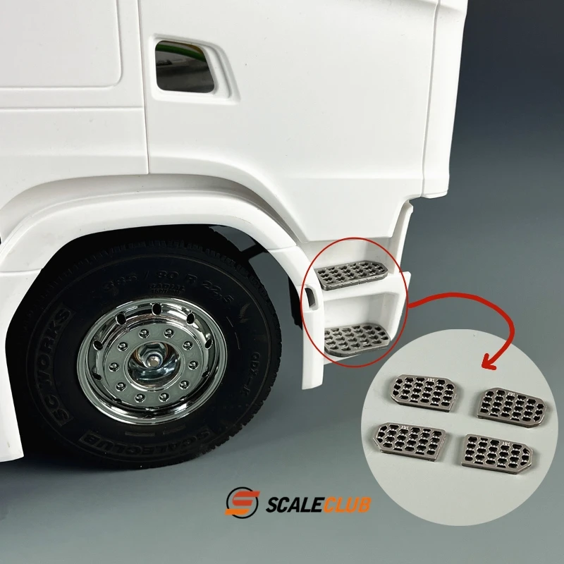SCALECLUB Metal Hollow Out Cab Steps Pedals Upgrade Parts for 1/14 Tamiya RC Tractor Truck Scania 770S Car Accessories Toys
SCALECLUB Metal Hollow Out Cab Steps Pedals Upgrade Parts for 1/14 Tamiya RC Tractor Truck Scania 770S Car Accessories Toys