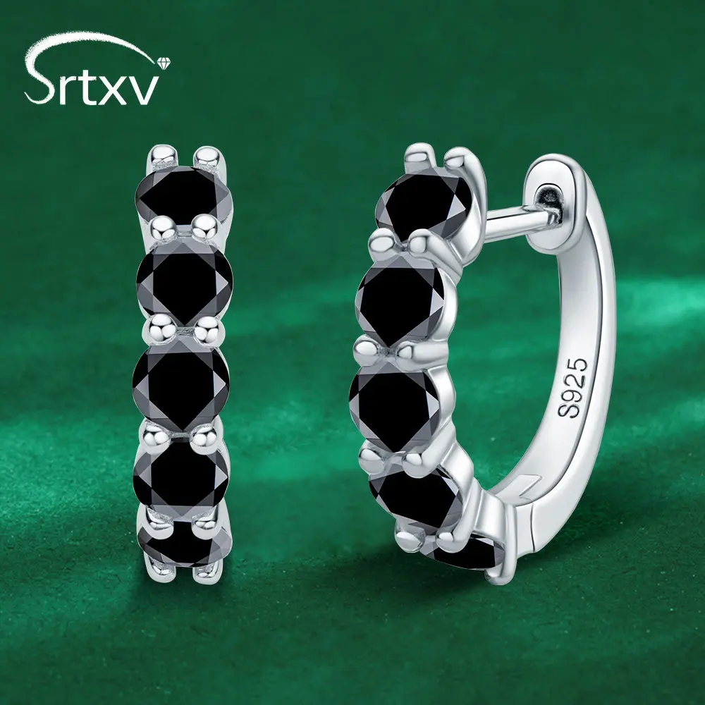 2cttw Black Moissanite Hoop Earring For Women Men 925 Sterling Silver 18K Plated Diamond Ear Studs Wedding Party Gifts Jewelry
2cttw Black Moissanite Hoop Earring For Women Men 925 Sterling Silver 18K Plated Diamond Ear Studs Wedding Party Gifts Jewelry