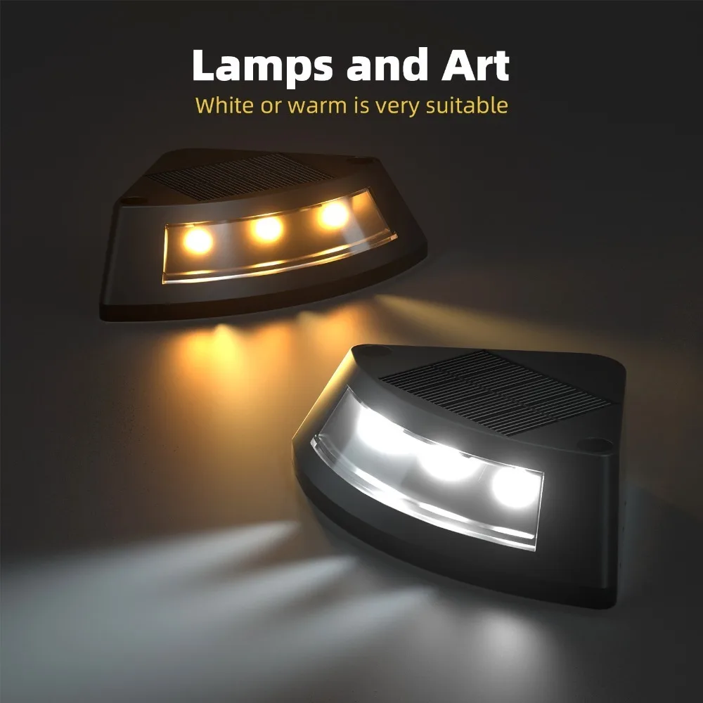 4pcs Waterproof Solar Step Lights Auto Switch Warm /White Light Stair Lighting Easy To Use Solar Powered Deck Lights
4pcs Waterproof Solar Step Lights Auto Switch Warm /White Light Stair Lighting Easy To Use Solar Powered Deck Lights