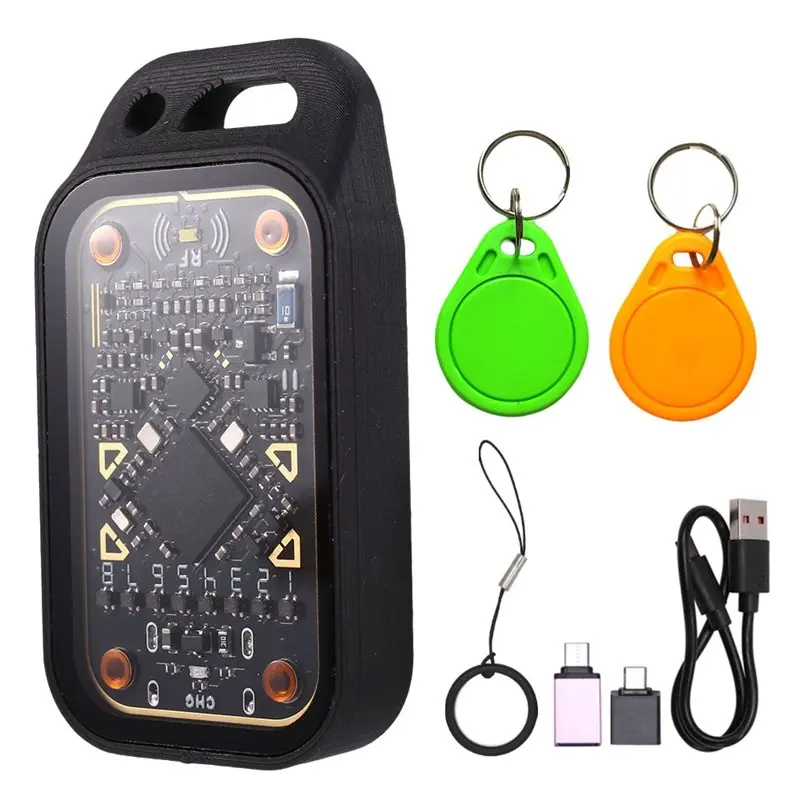 【NEWLY】RFID Smart Card Emulator Chameleon Ultra Plus Smart Chip Reader IC ID Card Decode Reset+ Automatic Polling+ 2XUID Keychai