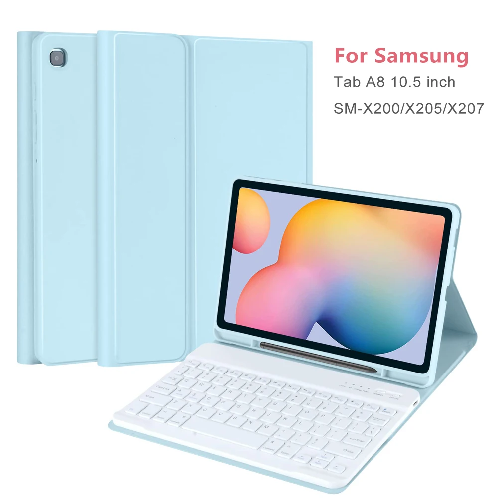Wireless Keybaord Case for Samsung Galaxy Tab A8 Case with Keyboard Leather Tablet Cover for Galaxy Tab A8 10.5inch SM-X200 X205
Wireless Keybaord Case for Samsung Galaxy Tab A8 Case with Keyboard Leather Tablet Cover for Galaxy Tab A8 10.5inch SM-X200 X205