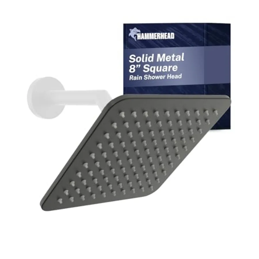 8-дюймовая квадратная душевая лейка с эффектом тропического дождя, высоким расходом и оптимизированным давлением, матовый черный цвет, 2,5 галлона в минуту, цельнометаллическая
8-дюймовая квадратная душевая лейка с эффектом тропического дождя, высоким расходом и оптимизированным давлением, матовый черный цвет, 2,5 галлона в минуту, цельнометаллическая