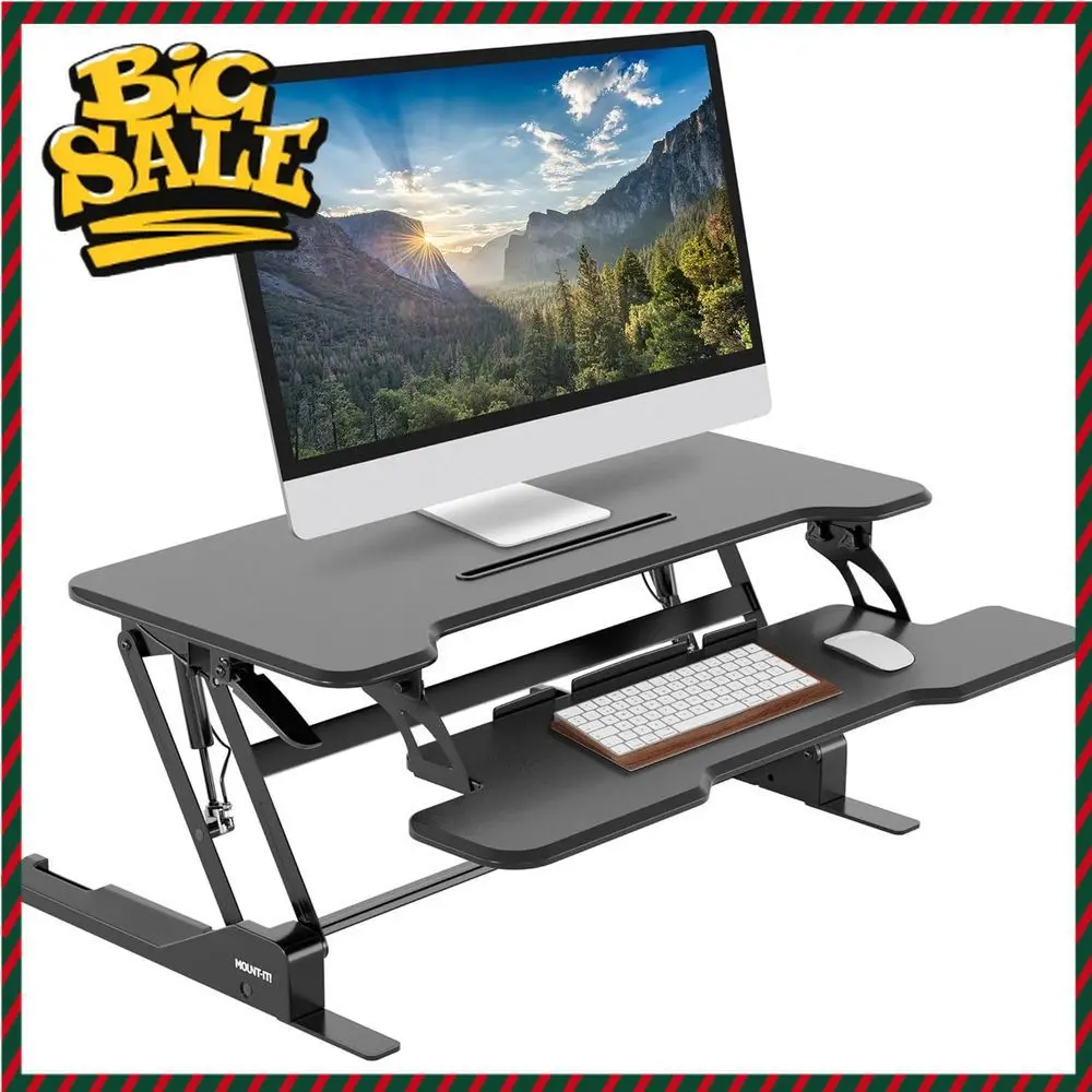 Бестселлер: Регулируемый конвертер для стола с газовой пружиной, компактный подъемник для стола с регулировкой высоты (для работы сидя/стоя) с двумя мониторами и местом для ноутбука
Бестселлер: Регулируемый конвертер для стола с газовой пружиной, компактный подъемник для стола с регулировкой высоты (для работы сидя/стоя) с двумя мониторами и местом для ноутбука