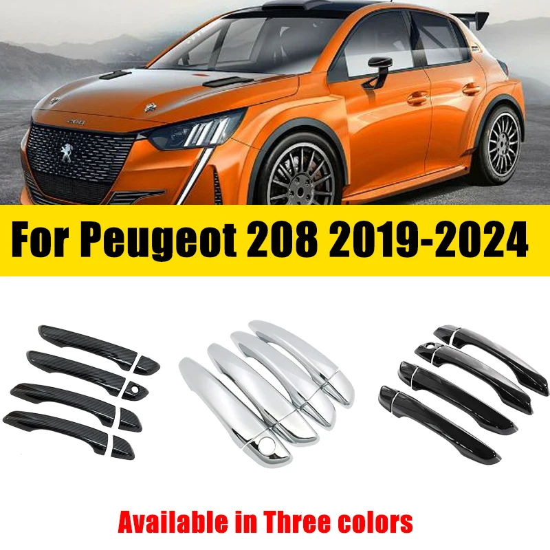 Door Handle Cover Carbon Fiber Chrome For Peugeot 208 2019-2024 2020 2021 2022 Stickers Anti-scratch Trim Set Car Accessories
Door Handle Cover Carbon Fiber Chrome For Peugeot 208 2019-2024 2020 2021 2022 Stickers Anti-scratch Trim Set Car Accessories