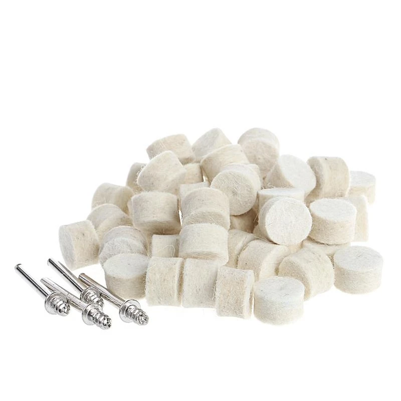 X37E 50 Pcs 13mm Wool Felt Polishing Buffing Wheel Grinding Pad + 4Pcs 3.15 mm Shank
X37E 50 Pcs 13mm Wool Felt Polishing Buffing Wheel Grinding Pad + 4Pcs 3.15 mm Shank