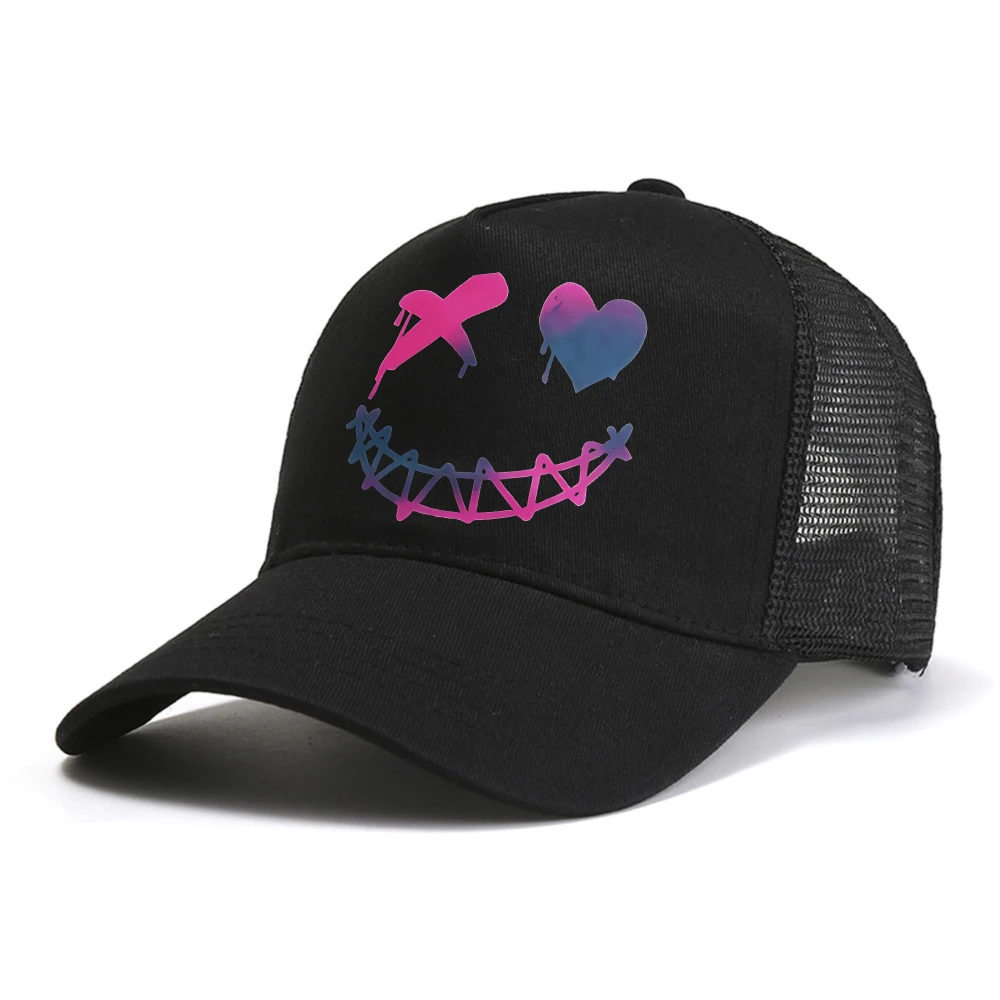 Fashion Smiley Face baseball cap Men's Women's Casual Snapback hat Summer mesh Breathable visor trucker caps
Fashion Smiley Face baseball cap Men's Women's Casual Snapback hat Summer mesh Breathable visor trucker caps