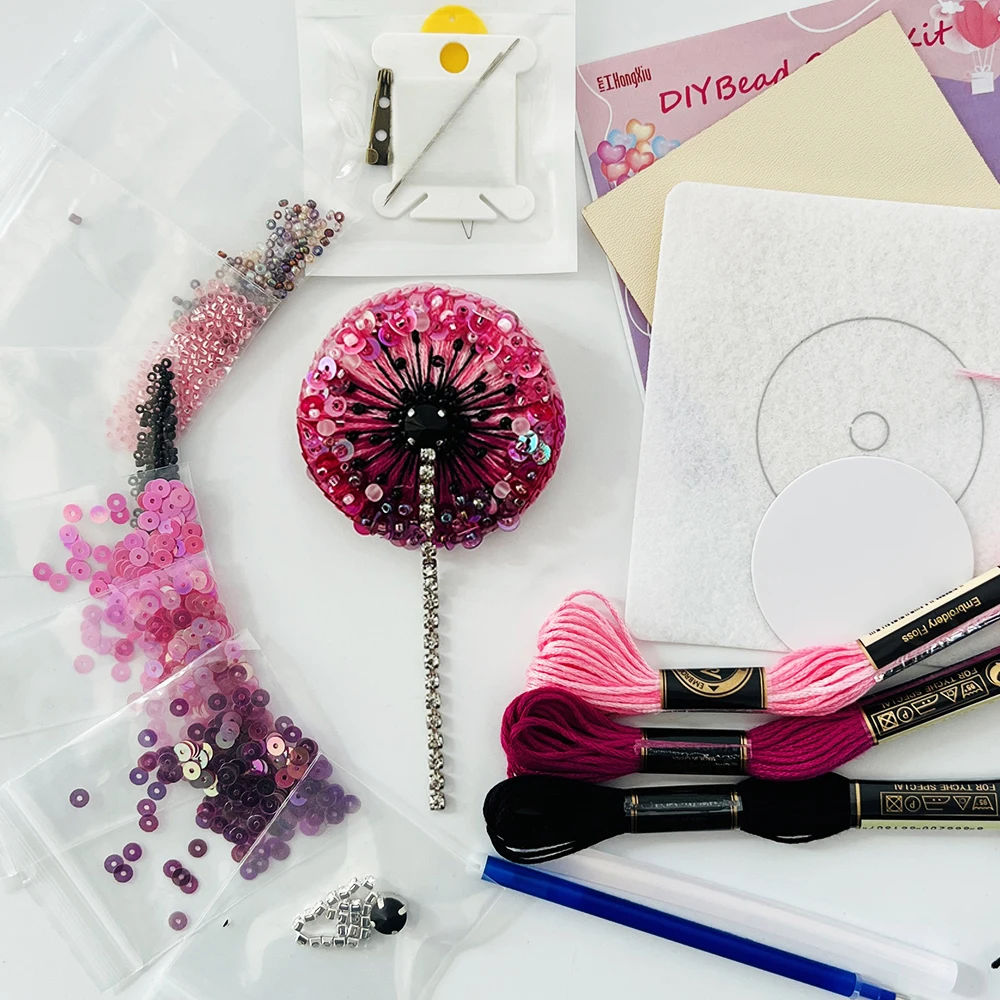 Dandelion DIY Bead Embroidery Kit for Beginners’ Hobby: Complete Craft Tools & Tutorial, Novelties Beadwork Set, & Stitch Items
Dandelion DIY Bead Embroidery Kit for Beginners’ Hobby: Complete Craft Tools & Tutorial, Novelties Beadwork Set, & Stitch Items