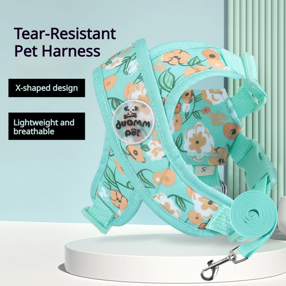 Lightweight X-Type Dog Chest Harness Leash Set for Small Breeds - Comfortable Fit Puppy Harness with Leash
Lightweight X-Type Dog Chest Harness Leash Set for Small Breeds - Comfortable Fit Puppy Harness with Leash