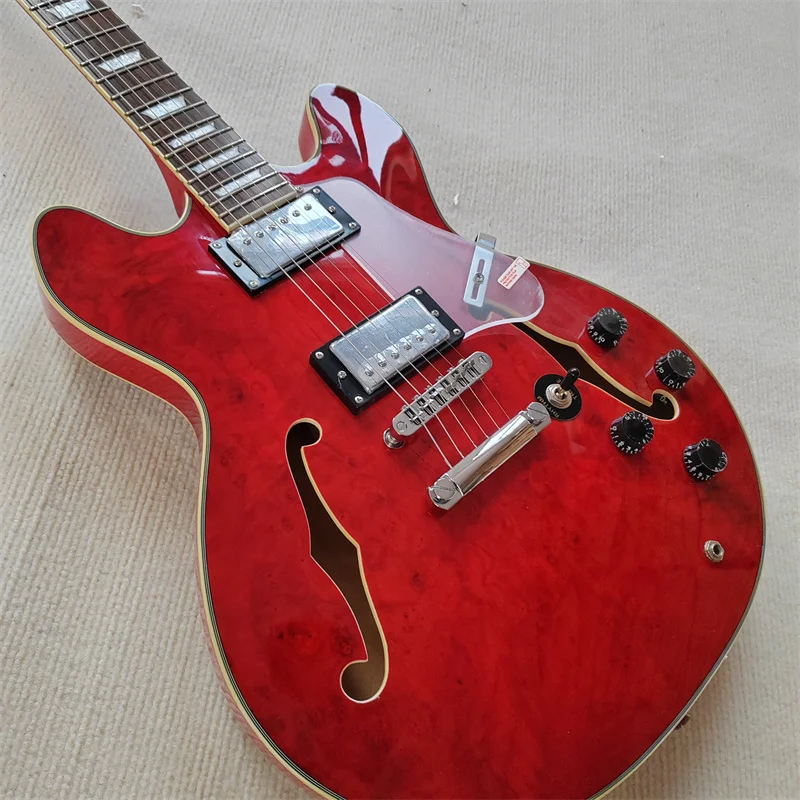 Classic Production Hollow F Hole Flame Maple 6-string Electric Guitar. Ln Stock, Professionally Played, Comfortable Neck,
Classic Production Hollow F Hole Flame Maple 6-string Electric Guitar. Ln Stock, Professionally Played, Comfortable Neck,