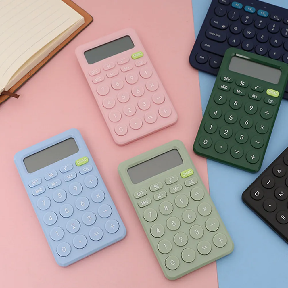 Student Calculator Lightweight Compact 8-Digit Small Mini Calculator Portable for School Office Home Study Calculating Device