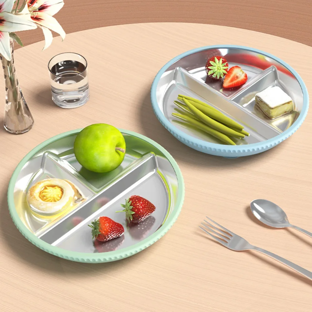 Divided Design Silicone Suction Cup Kids Plates 304 Stainless Steel BPA Free Baby Sucker Dining Plate Non-Slip Heat-Resistant
Divided Design Silicone Suction Cup Kids Plates 304 Stainless Steel BPA Free Baby Sucker Dining Plate Non-Slip Heat-Resistant