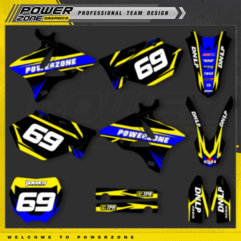 PowerZone Custom Team Motorcycle Full Sticker Graphics Kit For YAMAHA YZ125 YZ250 2002-2014 Number Name Custom Sticker 06
PowerZone Custom Team Motorcycle Full Sticker Graphics Kit For YAMAHA YZ125 YZ250 2002-2014 Number Name Custom Sticker 06